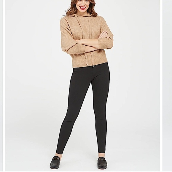 SPANX Jean-ish® Ankle Leggings Black Shapewear Pants Size Medium - Picture 1 of 10